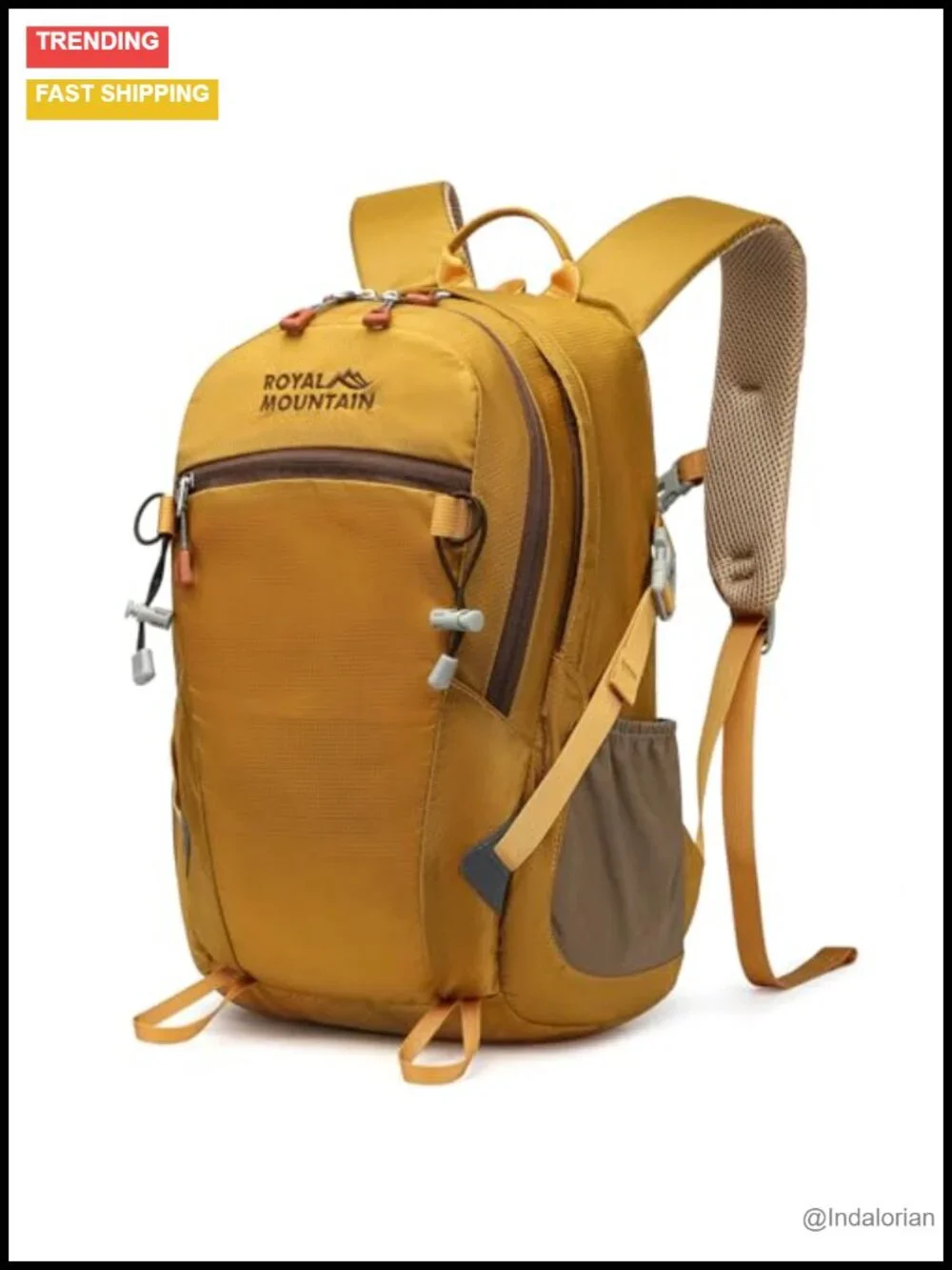 30L Hiking Backpack with Rain Cover, Lightweight Nylon Outdoor Camping